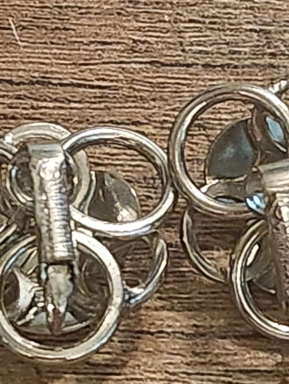 Sarah Coventry Silver-Tone Linked Bracelet and Clip Earrings Set